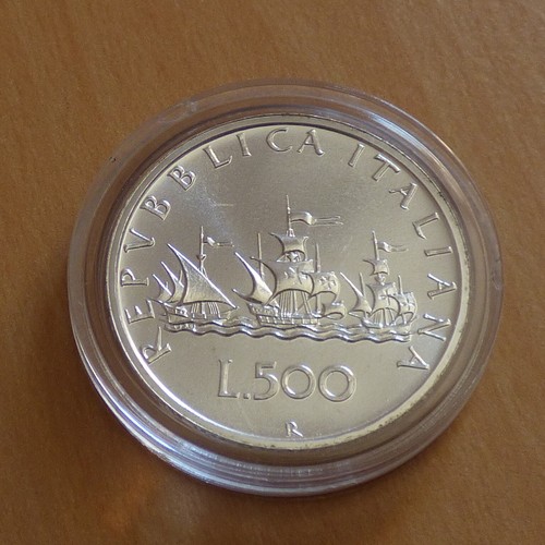 Italy 500 lira 1990 columbus - italy,